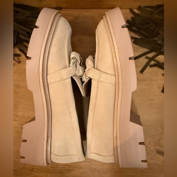 Nordstrom Trinity Lug Sole Leather Loafer in Pink Peach Size 5 NEW NEVER WORN - Picture 5 of 10